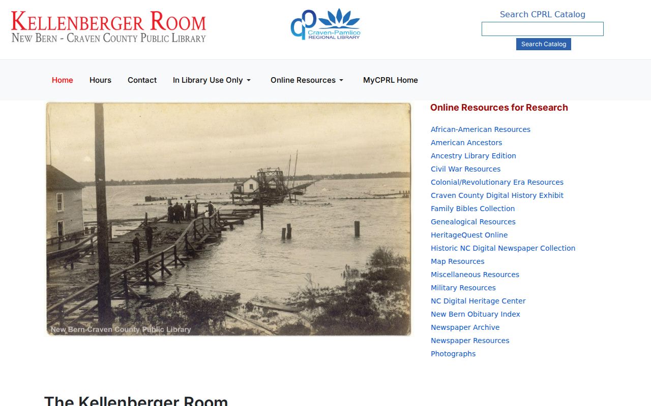 New Bern city directory research at the Kellenberger Room